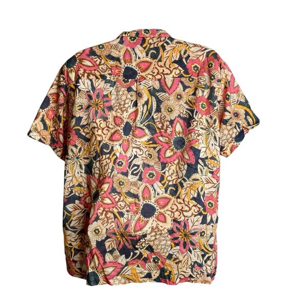 Anthropologie Pilcro Women's Floral Button Up Boho Blouse Size S Oversized - Picture 2 of 12